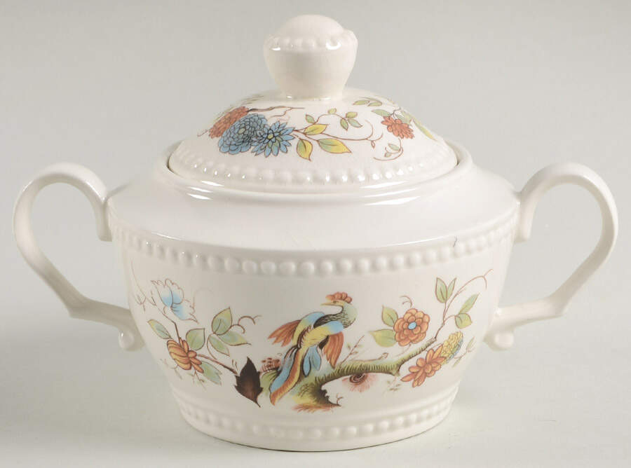 Paradise Sugar Bowl & Lid by Royal Cauldon-1