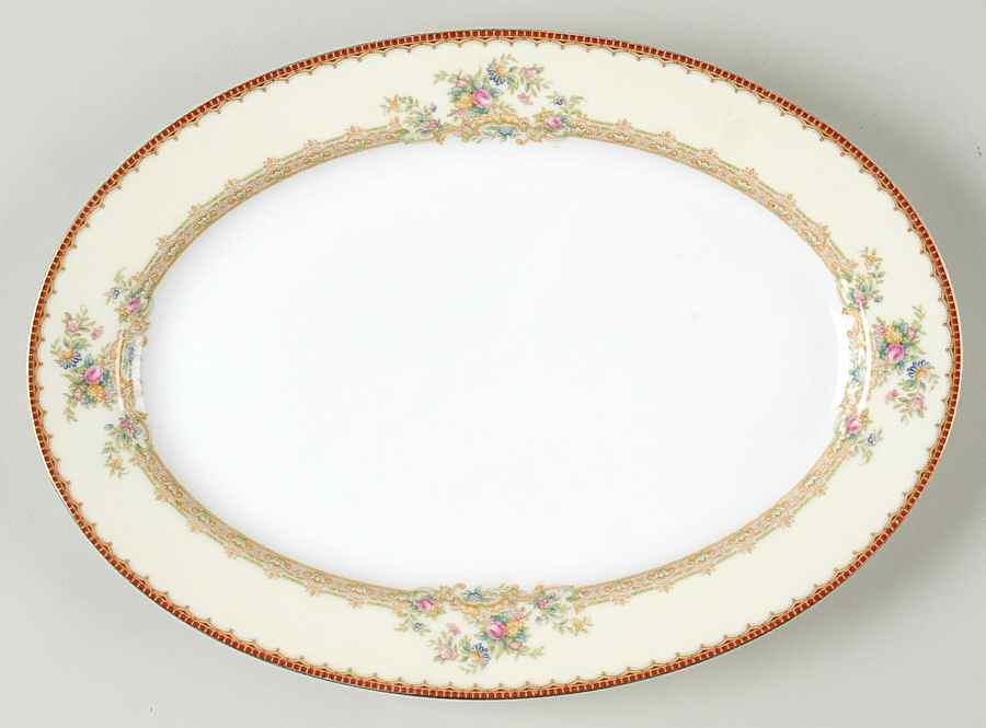 Adrian 12" Oval Serving Platter by Royal Embassy-1