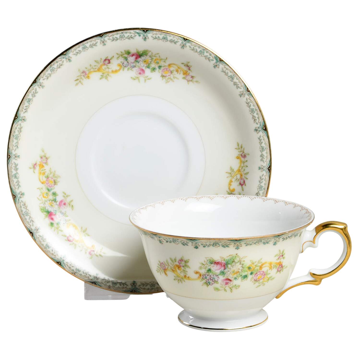 Dallas Footed Cup & Saucer Set by Royal Embassy-1