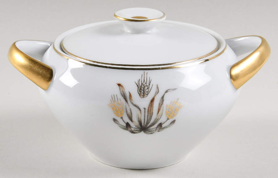 Golden Harvest Sugar Bowl & Lid by Royal Embassy-1