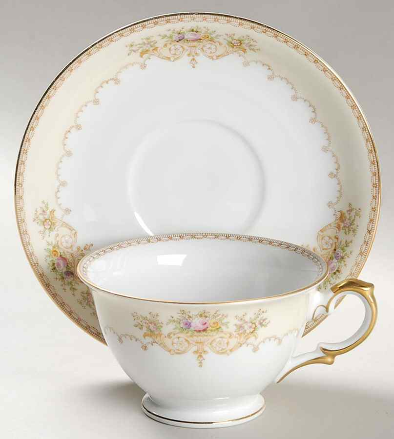 Norwich Footed Cup & Saucer Set by Royal Embassy-1