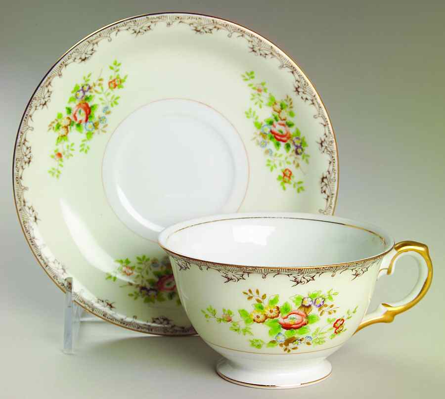 Portland Footed Cup & Saucer Set by Royal Embassy-1