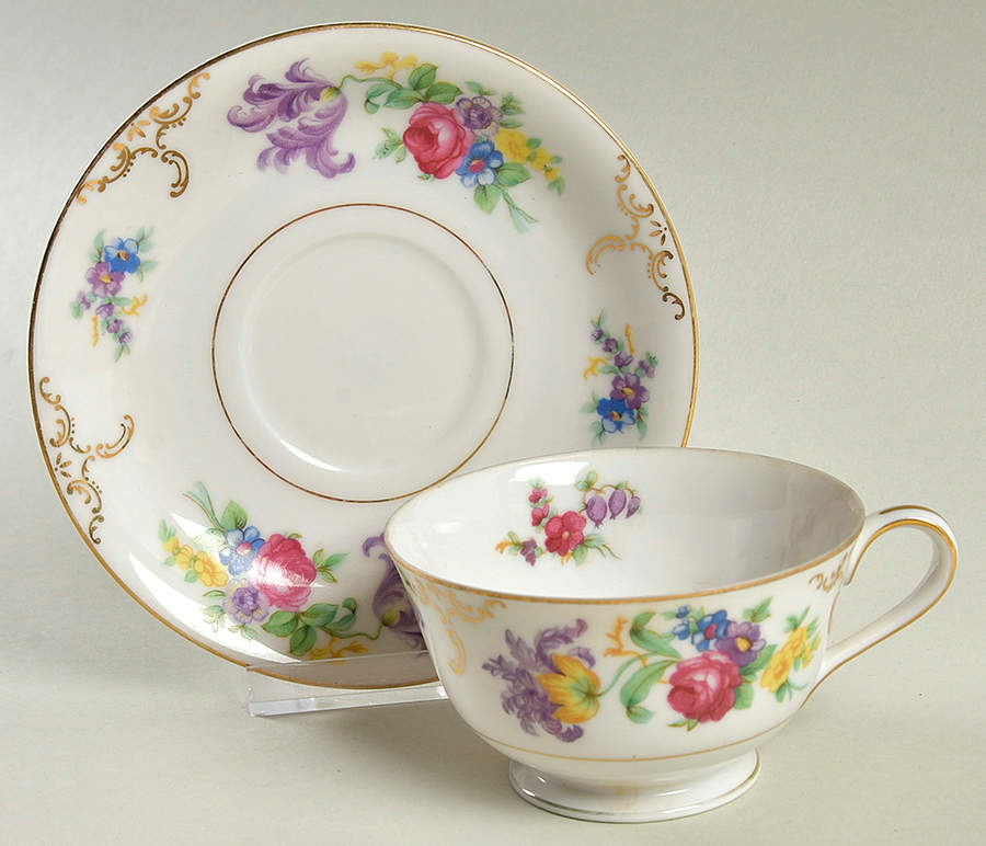 Vienna Footed Cup & Saucer Set by Royal Embassy-1