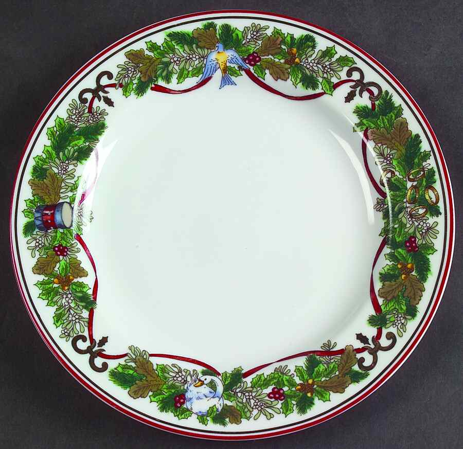 All The Days of Christmas Salad Plate by Royal Gallery-1