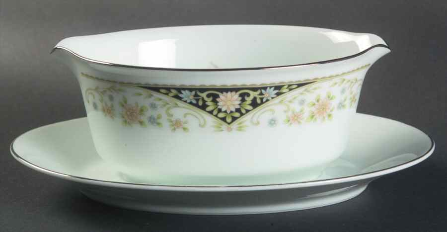 Ashleigh Gravy Boat with Attached Underplate by Royal Gallery-1