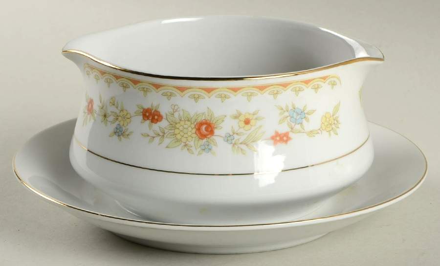 Duchess Gravy Boat with Attached Underplate by Royal Gallery-1