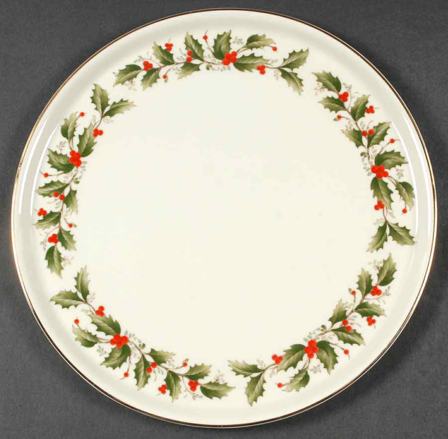Holly Cake Plate by Royal Gallery-1