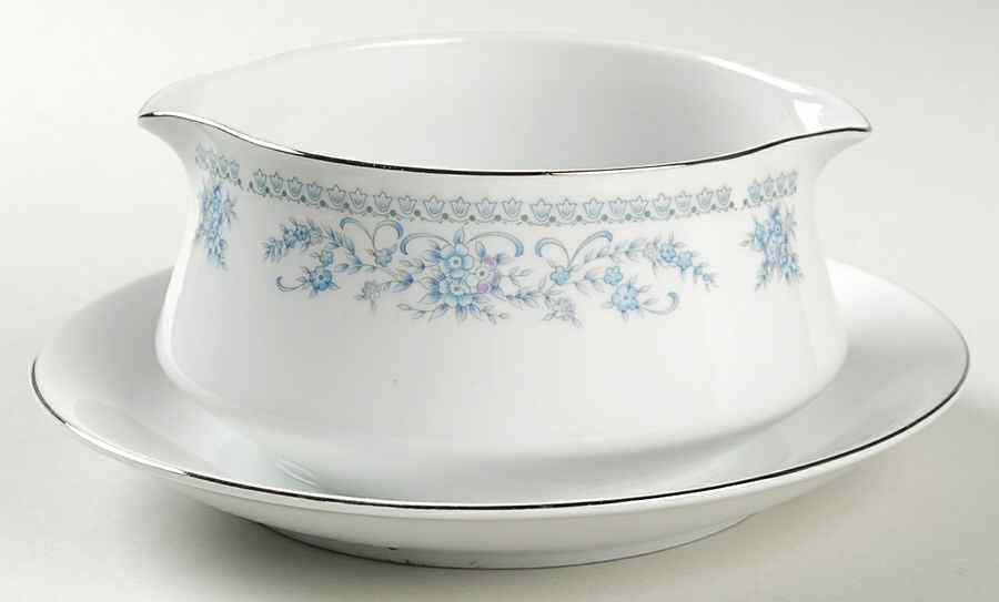 Nancy Gravy Boat with Attached Underplate by Royal Gallery-1