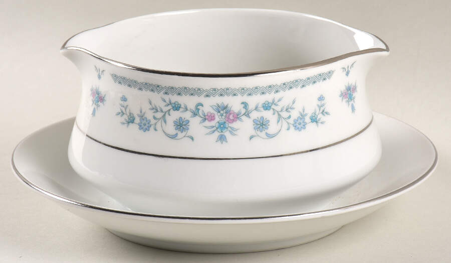 Patricia Gravy Boat with Attached Underplate by Royal Gallery-1