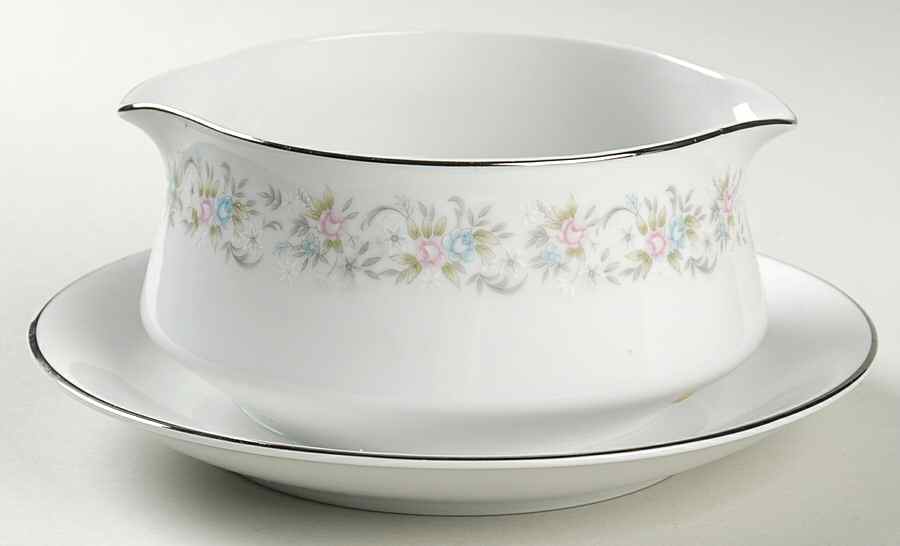 Suzanne Round Gravy Boat/Attached Underplate by Royal Gallery-1