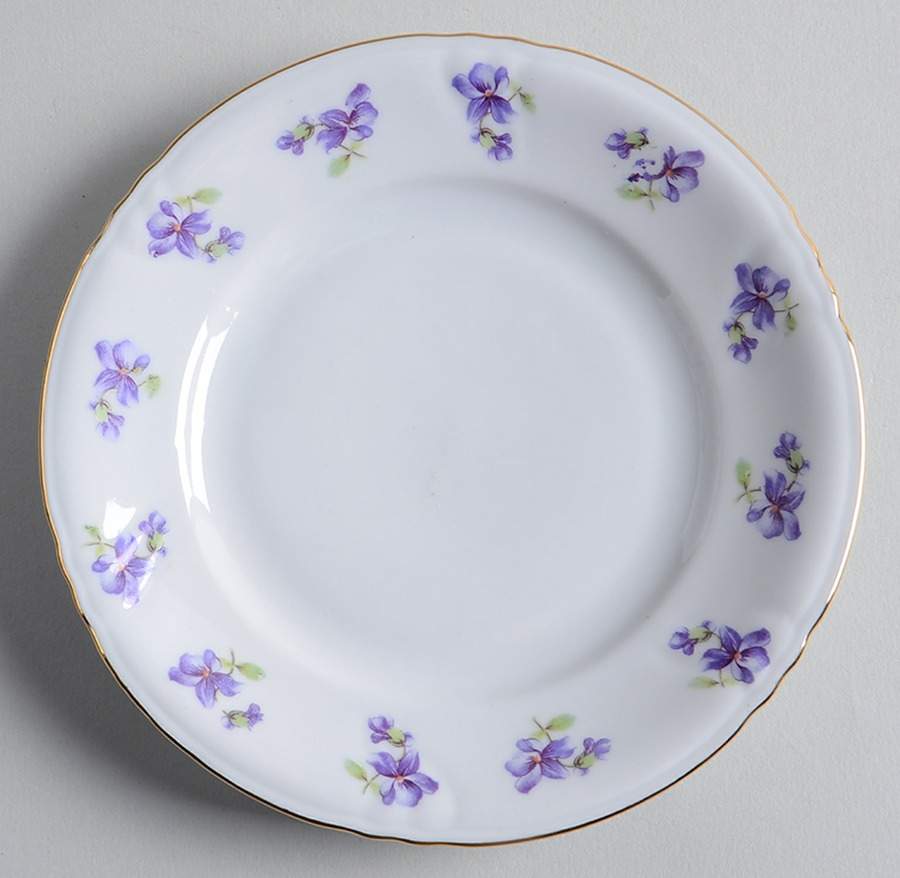 Violet Violet Bouquet Bread & Butter Plate by Royal Heidelberg-1