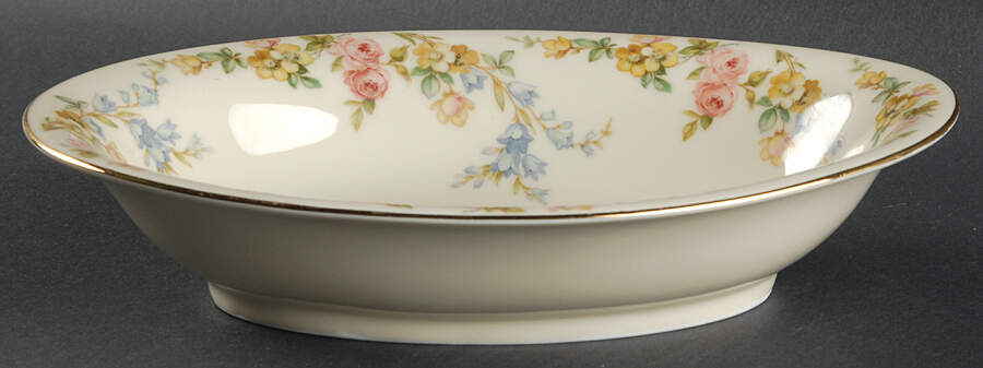 Riviera 10" Oval Vegetable Bowl by Royal Ivory (Czech, Germany)-1