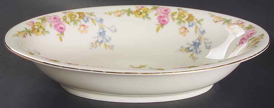 Riviera 11" Oval Vegetable Bowl by Royal Ivory (Czech, Germany)-1