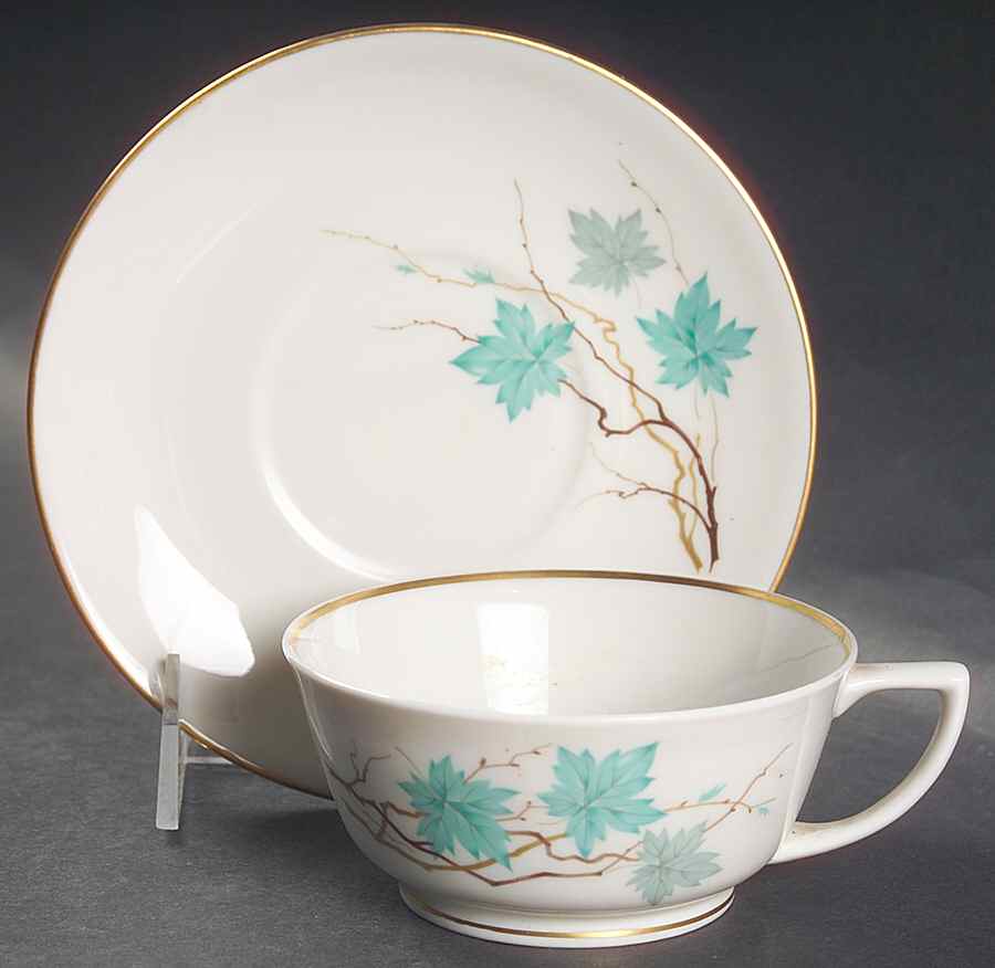 Bryn Mawr Footed Cup & Saucer Set by Royal Jackson-1