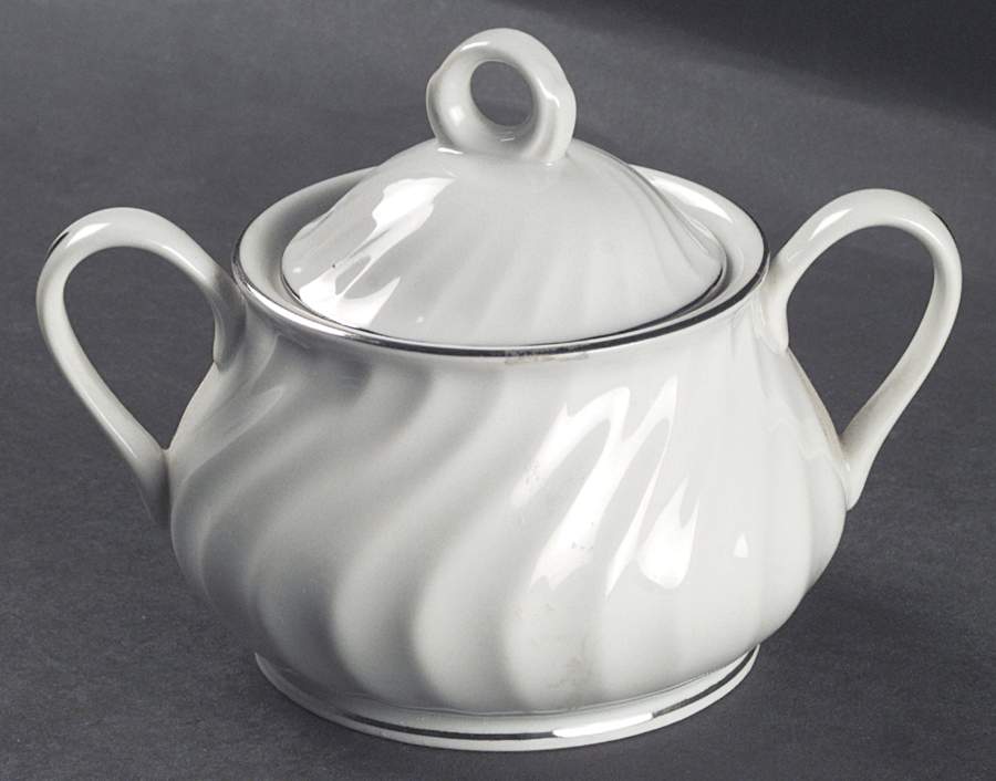 Celebrity (Platinum) Sugar Bowl & Lid by Royal Jackson-1