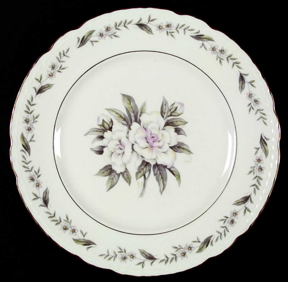 Fleur De Blanc Dinner Plate by Royal Jackson-1