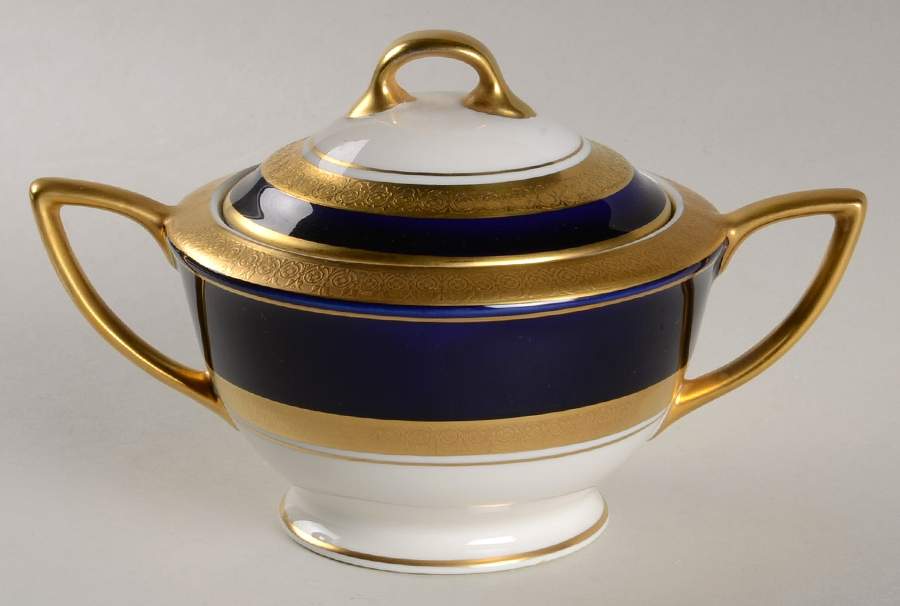 Imperial Cobalt Sugar Bowl & Lid by Royal Jackson-1