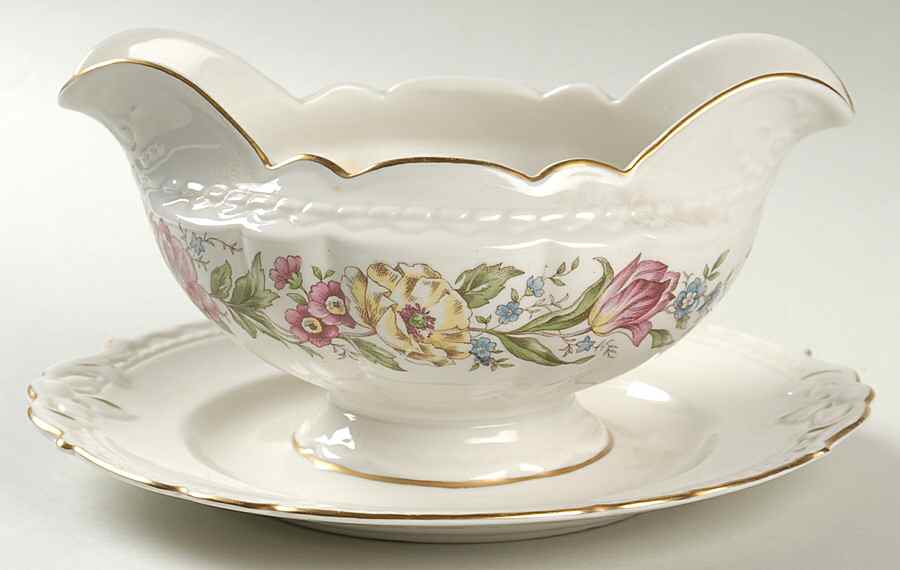 Maysong Gravy Boat with Attached Underplate by Royal Jackson-1