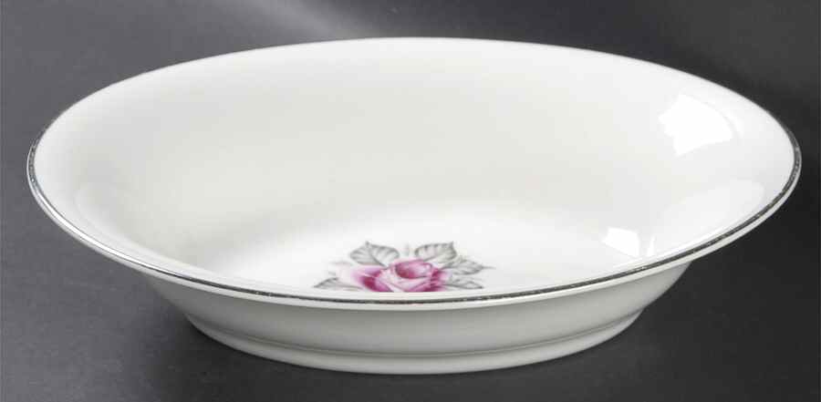 Normandy Rose 10" Oval Vegetable Bowl by Royal Jackson-1