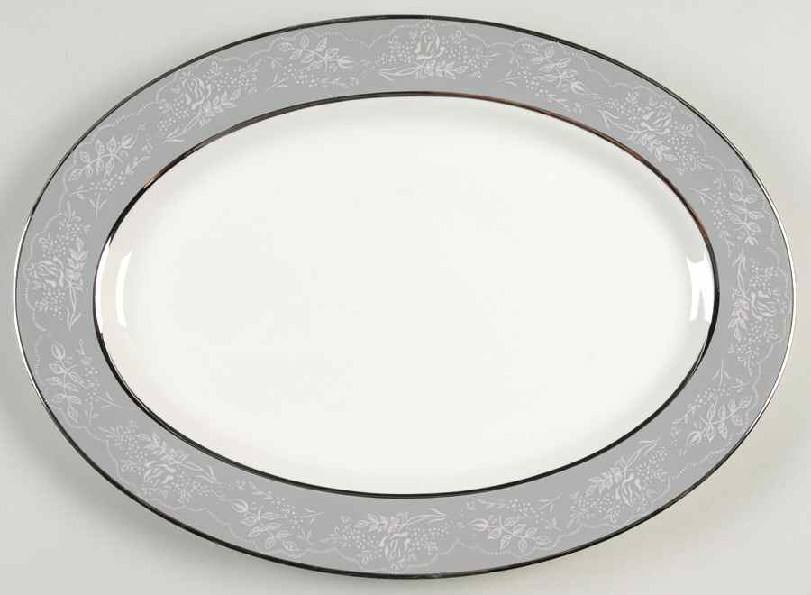 Queens Lace 13" Oval Serving Platter by Royal Jackson-1