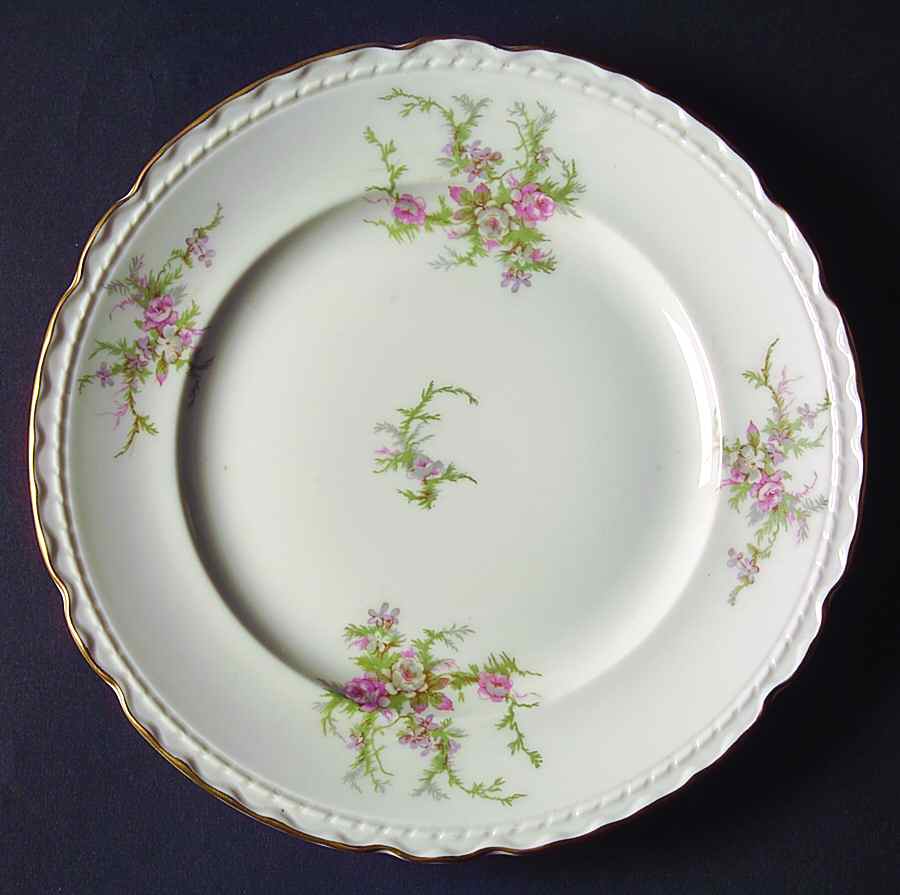 Sandra (Gold Trim) Salad Plate by Royal Jackson-1