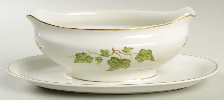 Springtime (Smooth) Gravy Boat with Attached Underplate by Royal Jackson-1