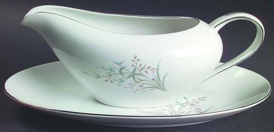 Spring Gravy Boat & Underplate/Relish by Royal M-Mita-1