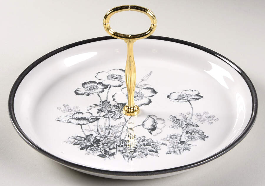 Blackwood Round Serving Plate with Center Handle (Dp) Hc by Royal Prestige-1