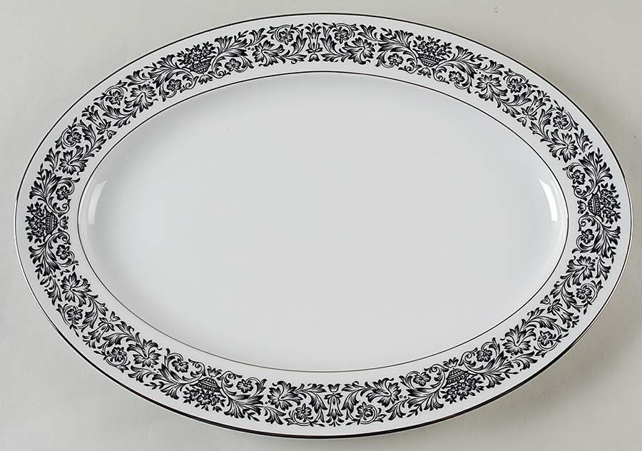 Midnight Lace 14" Oval Serving Platter by Royal Prestige-1