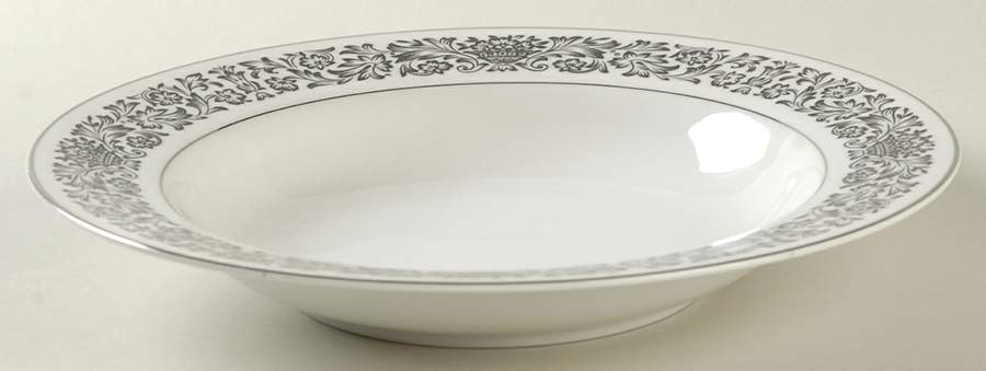 Midnight Lace Rim Soup Bowl by Royal Prestige-1