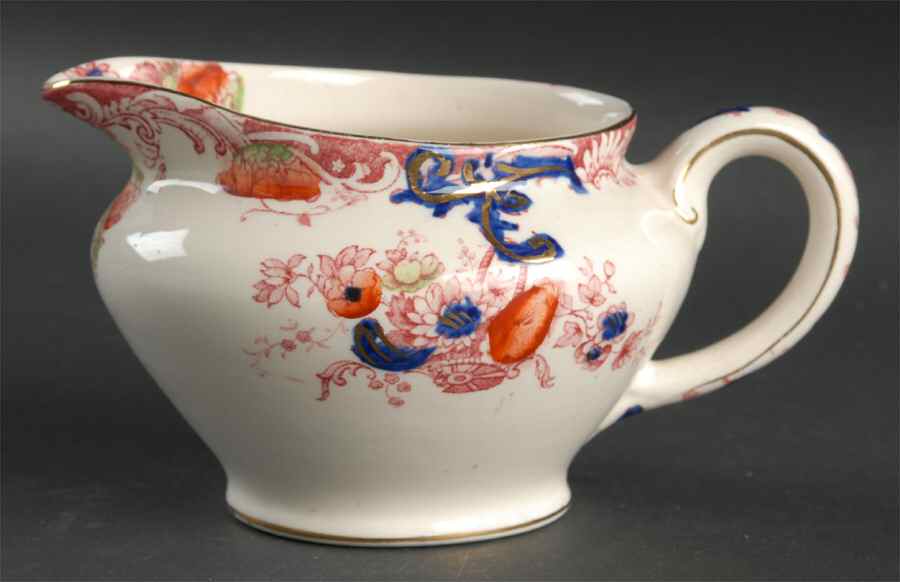 Arcadia Red and Blue (Smooth) Creamer by Royal Staffordshire-1