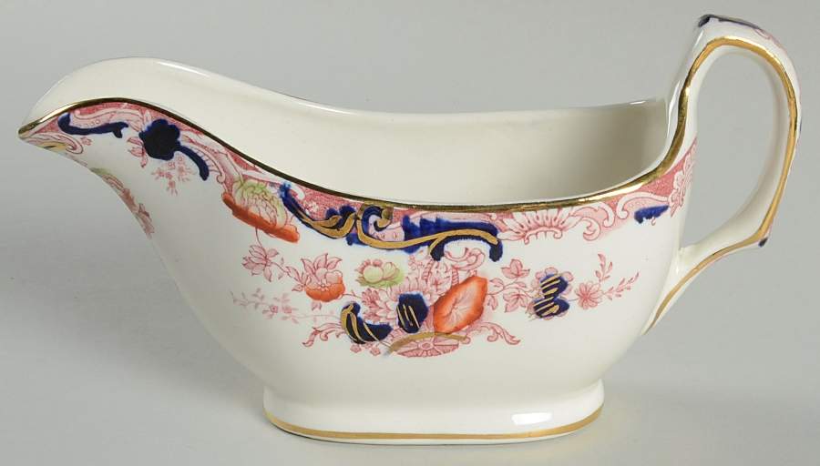 Arcadia Red and Blue (Smooth) Gravy Boat by Royal Staffordshire-1