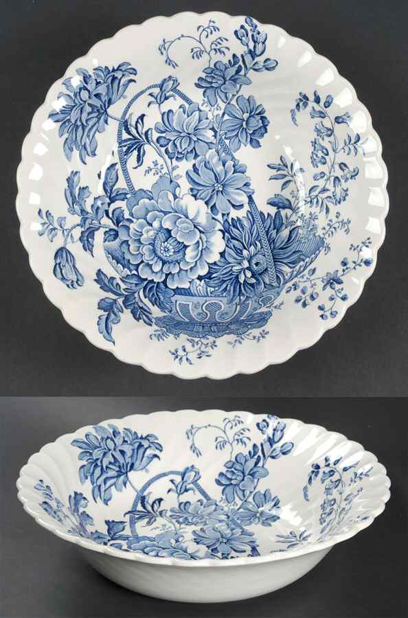 Charlotte Blue 8" Round Vegetable Bowl by Royal Staffordshire-1