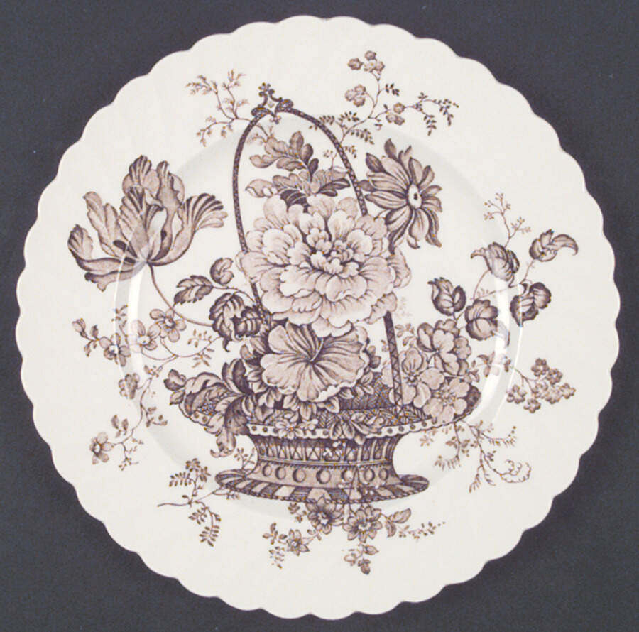 Charlotte Brown Salad Plate by Royal Staffordshire-1