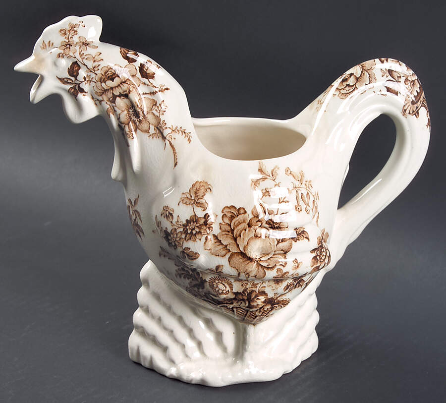 Charlotte Brown Rooster Pitcher by Royal Staffordshire-1