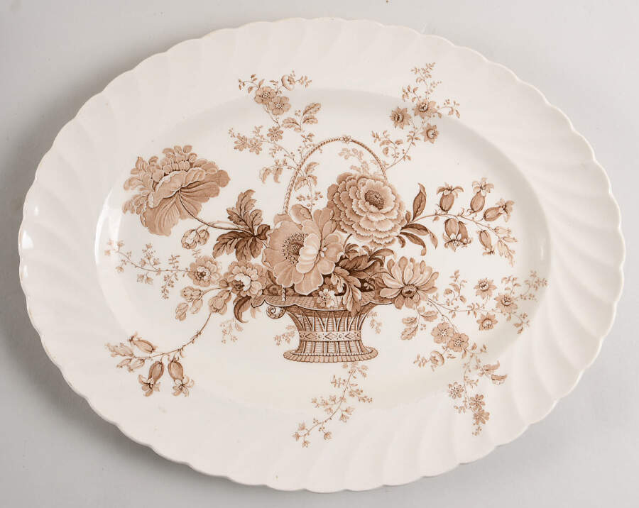 Charlotte Brown 15" Oval Serving Platter by Royal Staffordshire-1