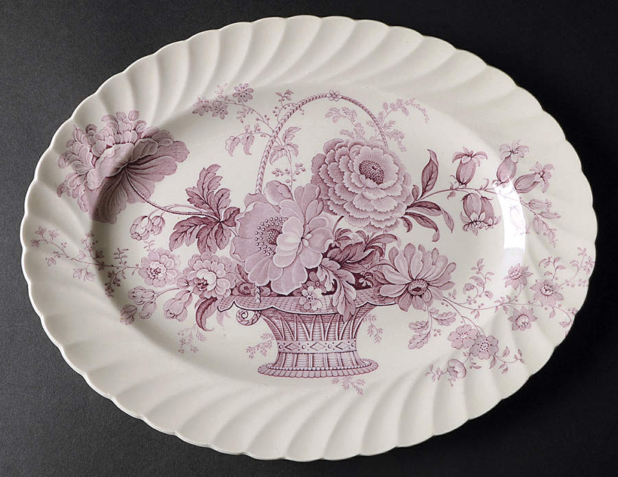 Charlotte Lavender 11" Oval Serving Platter by Royal Staffordshire-1