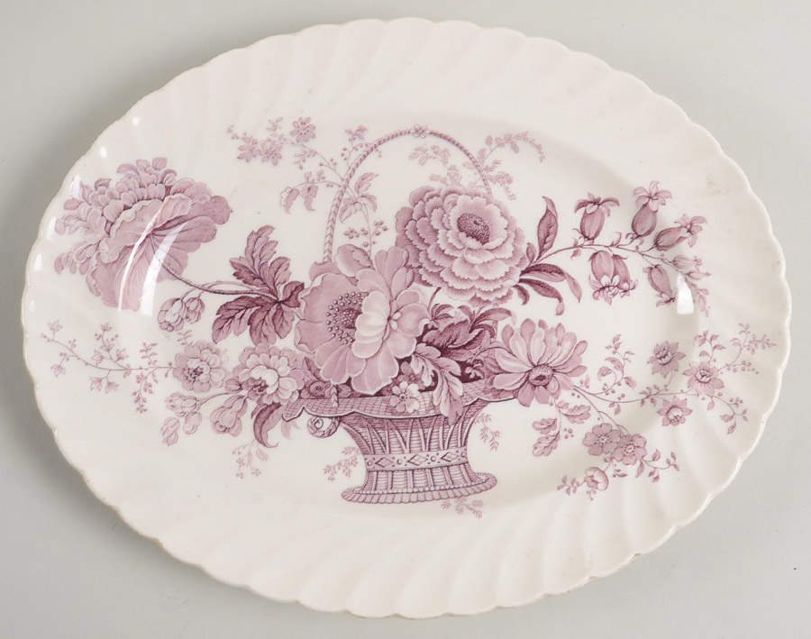 Charlotte Lavender 12" Oval Serving Platter by Royal Staffordshire-1