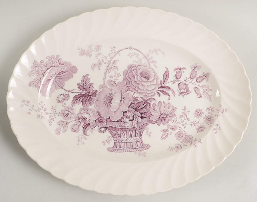Charlotte Lavender 13" Oval Serving Platter by Royal Staffordshire-1