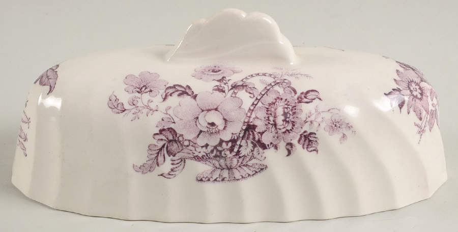 Charlotte Lavender Lid for 1/4 Lb Butter by Royal Staffordshire-1