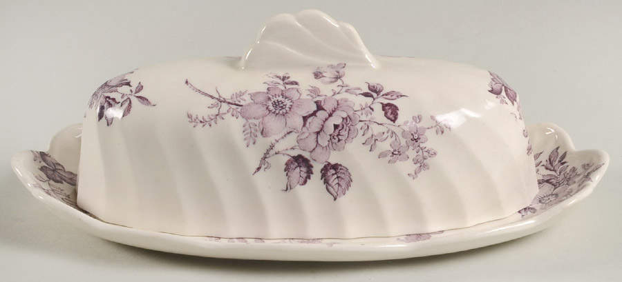 Charlotte Lavender 1/4 Lb Covered Butter by Royal Staffordshire-1