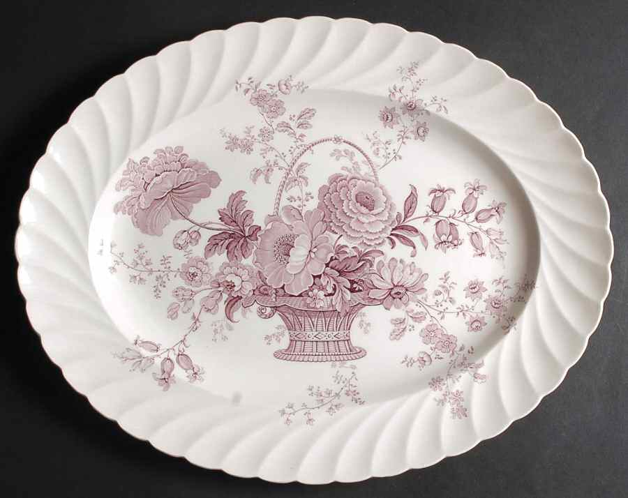 Charlotte Lavender 15" Oval Serving Platter by Royal Staffordshire-1