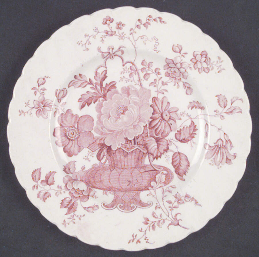 Charlotte Pink (Scalloped) Bread & Butter Plate by Royal Staffordshire-1