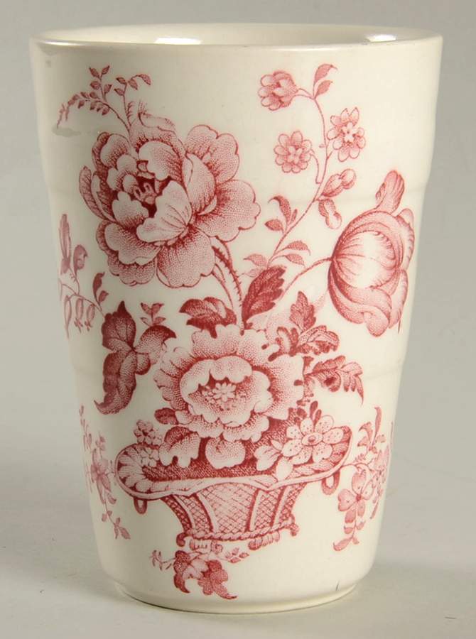 Charlotte Pink (Scalloped) Tall China Tumbler by Royal Staffordshire-1