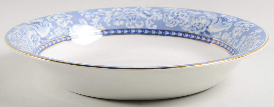 Davenport Blue (Gold Trim) Coupe Soup Bowl by Royal Staffordshire-1