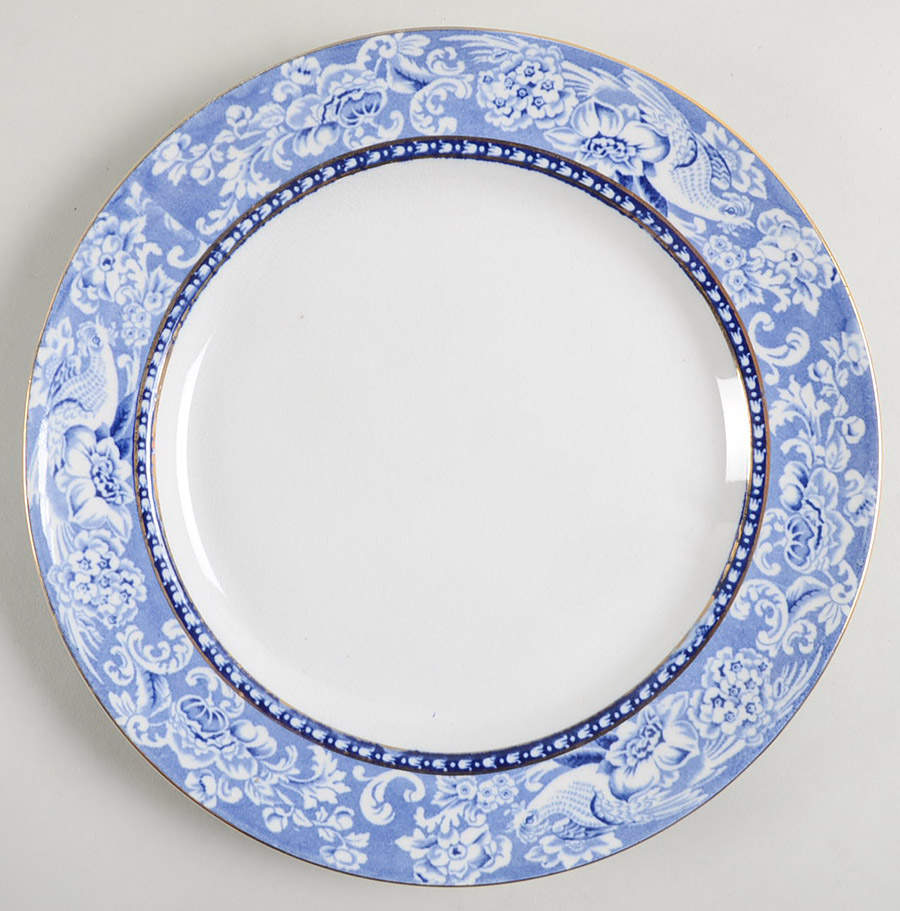 Davenport Blue (Gold Trim) Luncheon Plate by Royal Staffordshire-1
