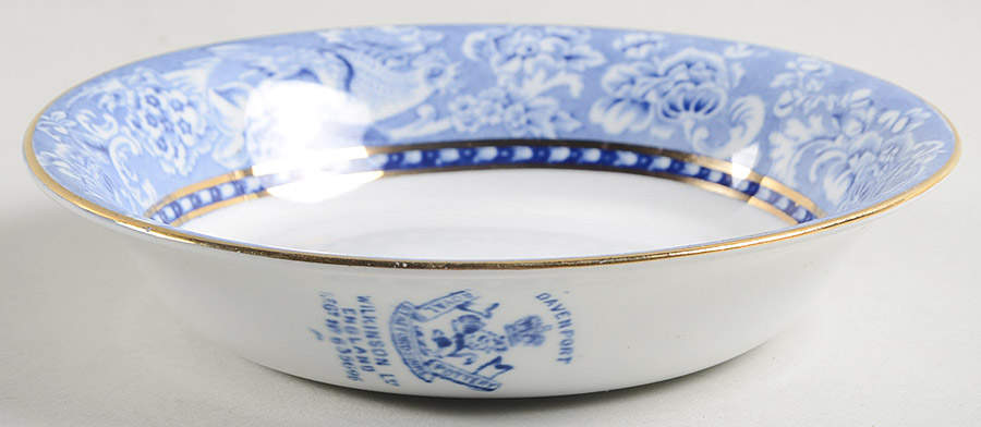 Davenport Blue (Gold Trim) Fruit/Dessert (Sauce) Bowl by Royal Staffordshire-1