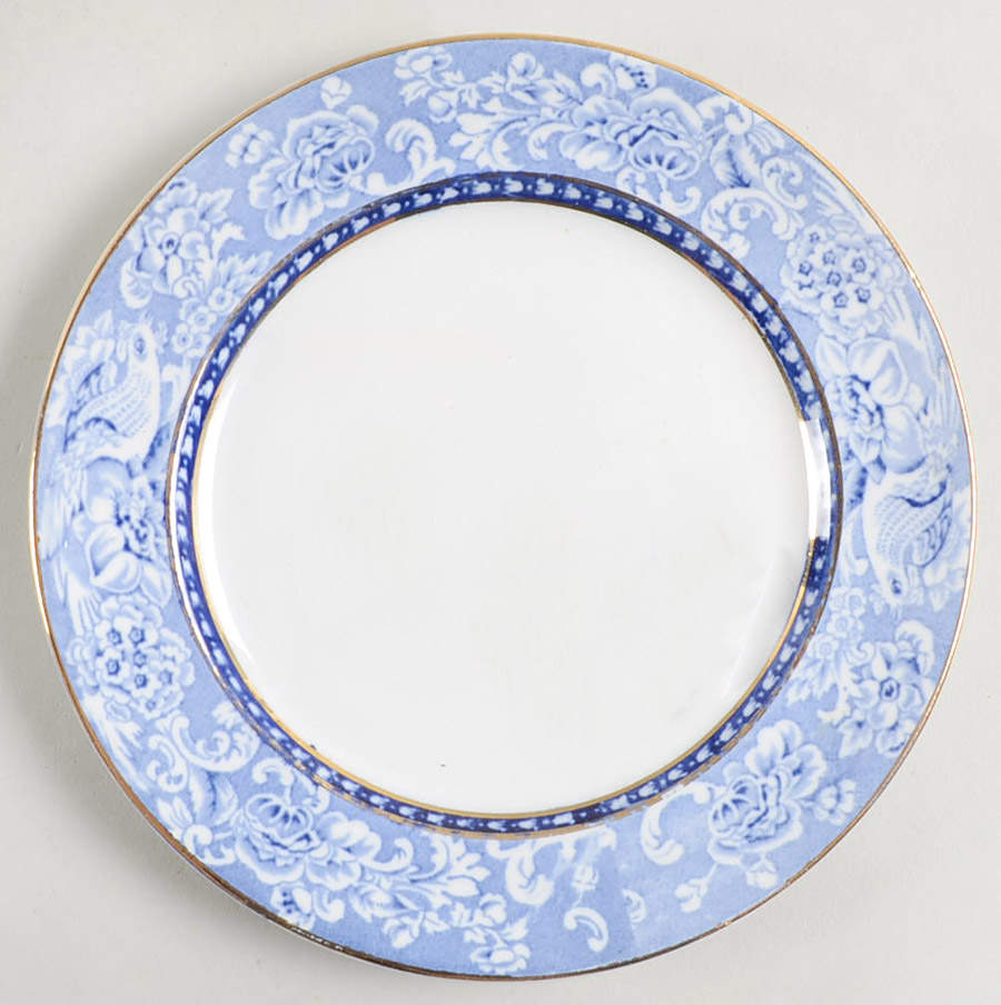 Davenport Blue (Gold Trim) Bread & Butter Plate by Royal Staffordshire-1