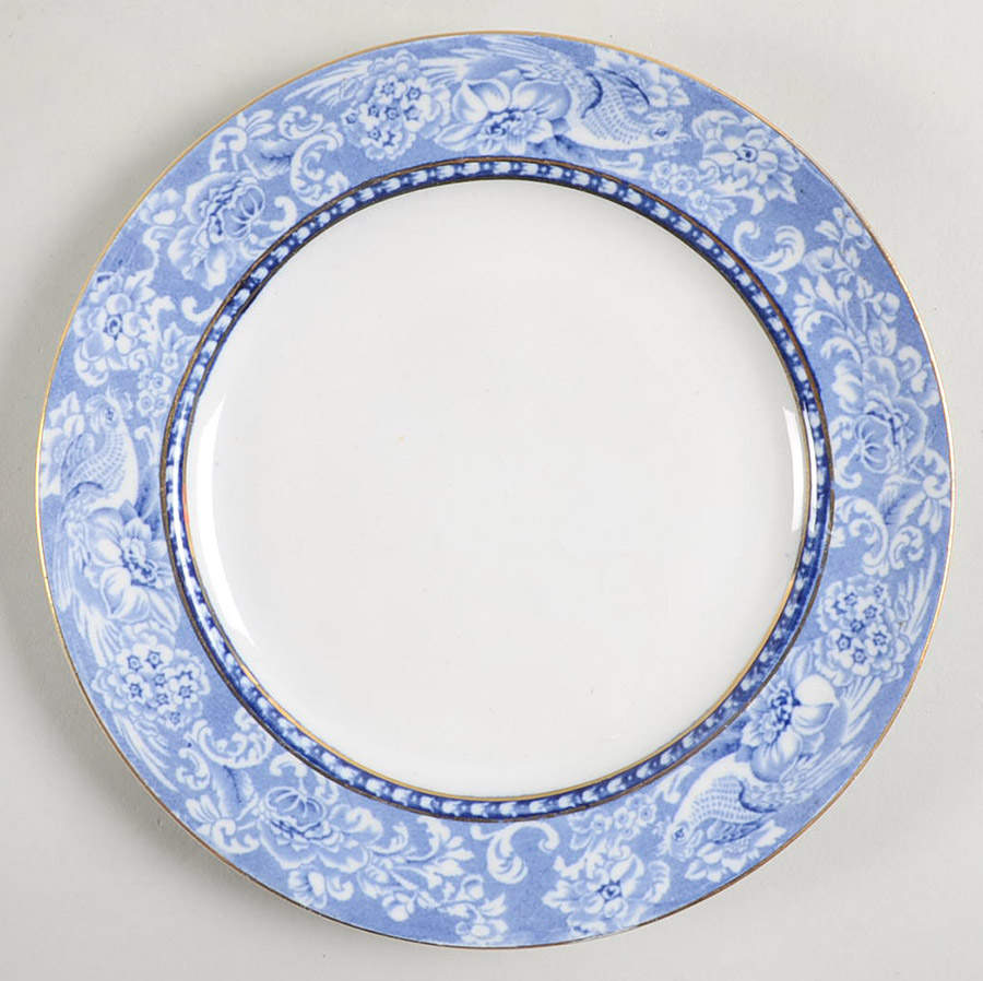 Davenport Blue (Gold Trim) Bread & Butter Plate by Royal Staffordshire-1