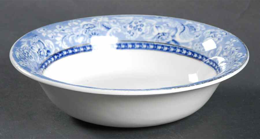 Davenport Blue (Gold Trim) Coupe Cereal Bowl by Royal Staffordshire-1